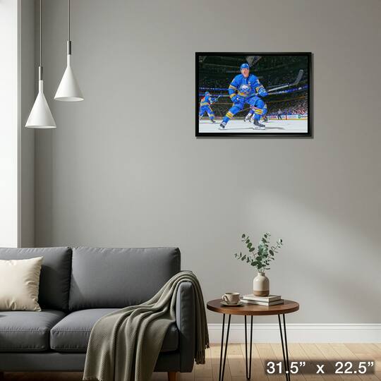 Rasmus Dahlin 20" x 29" Framed Canvas Buffalo Sabres 31.5" x 22.5"